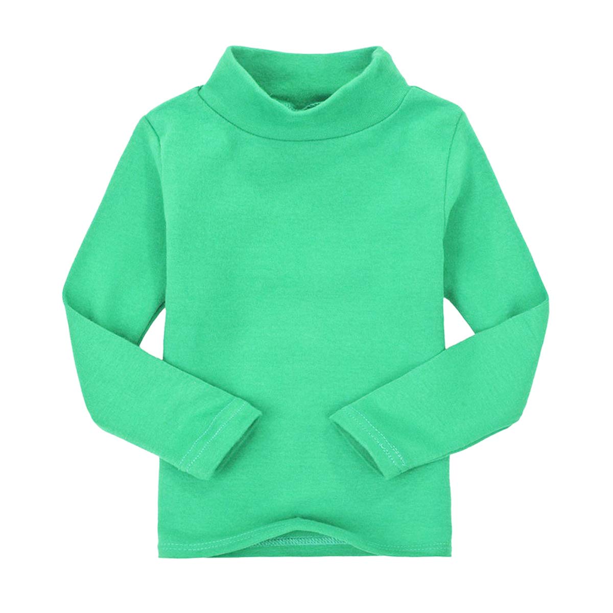 CuteOn Bambini Kids Alto Collo Manica Lunga Cotone T-Shirt Top Camicia di T - Vari Colori