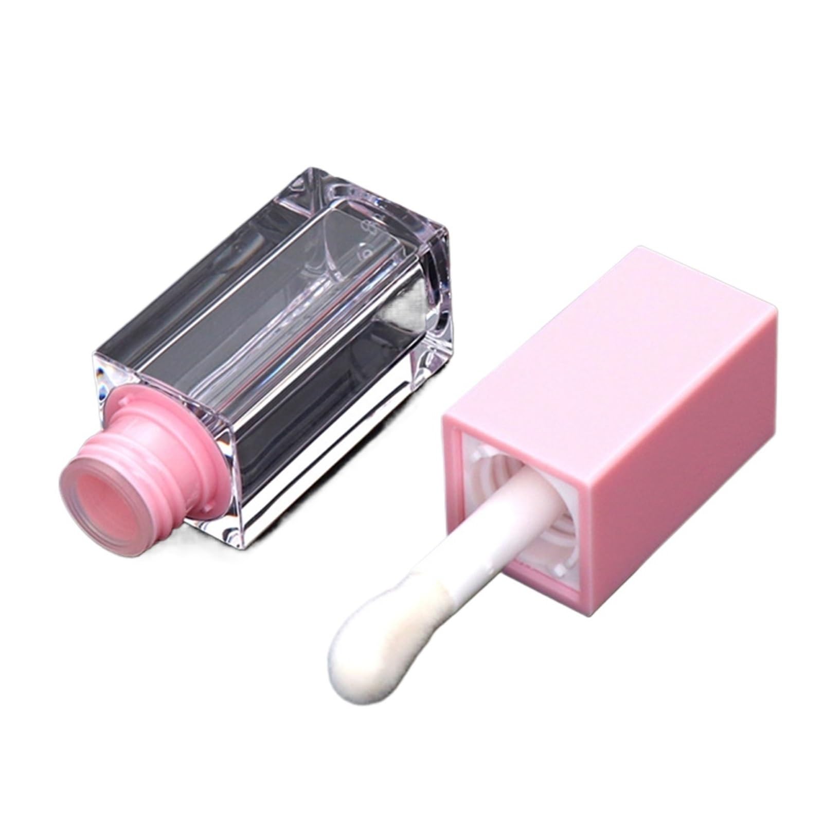 GIUPLOKID Empty Lip Balm Container, Empty Lipstick Tubes 15 Pcs 5ml Multicolor Lip Glaze Bottle With Cap Cosmetic Sample(Pink)
