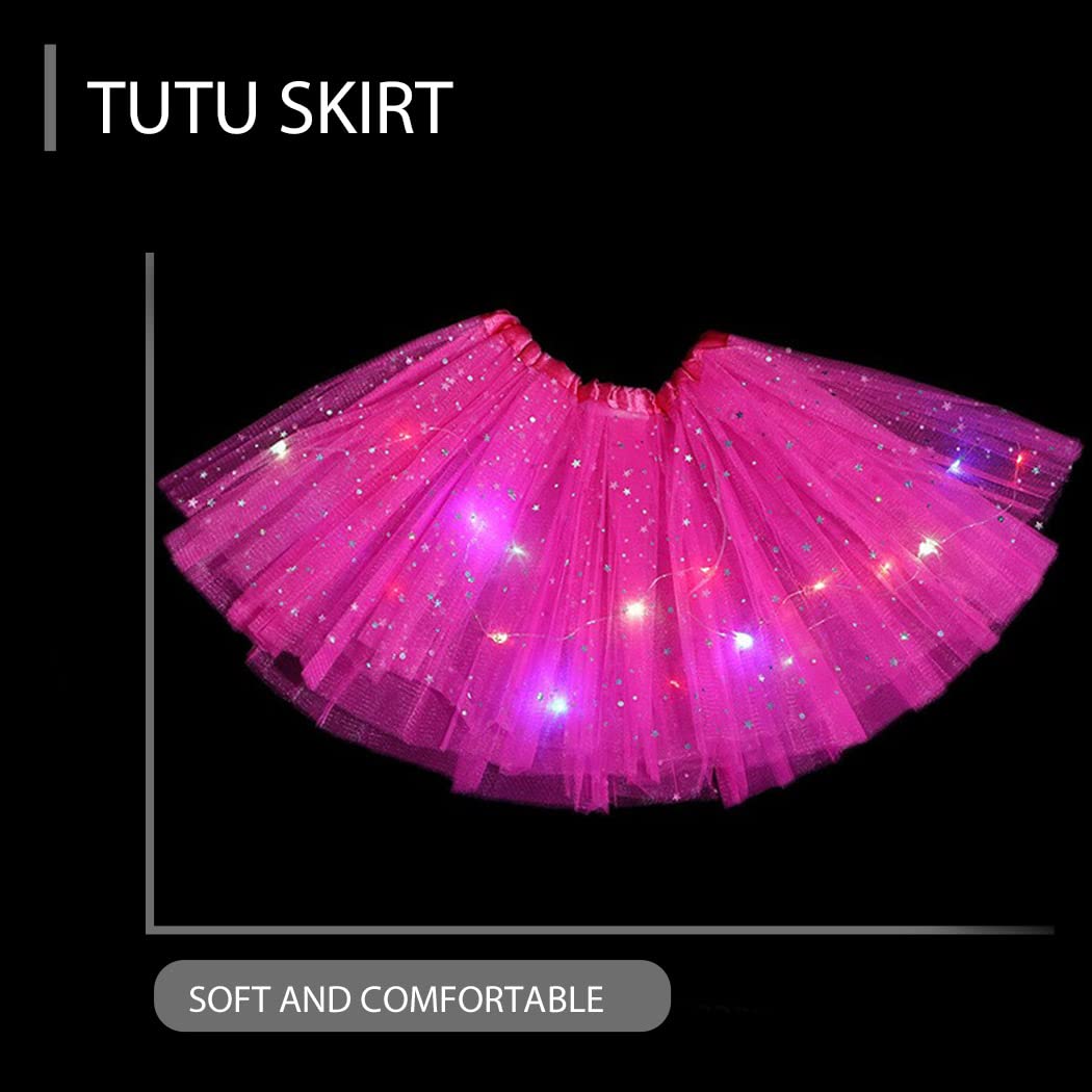 TWINKLEDE Light Up Tutu Led Tulle Tutus Skirts for Women Adults