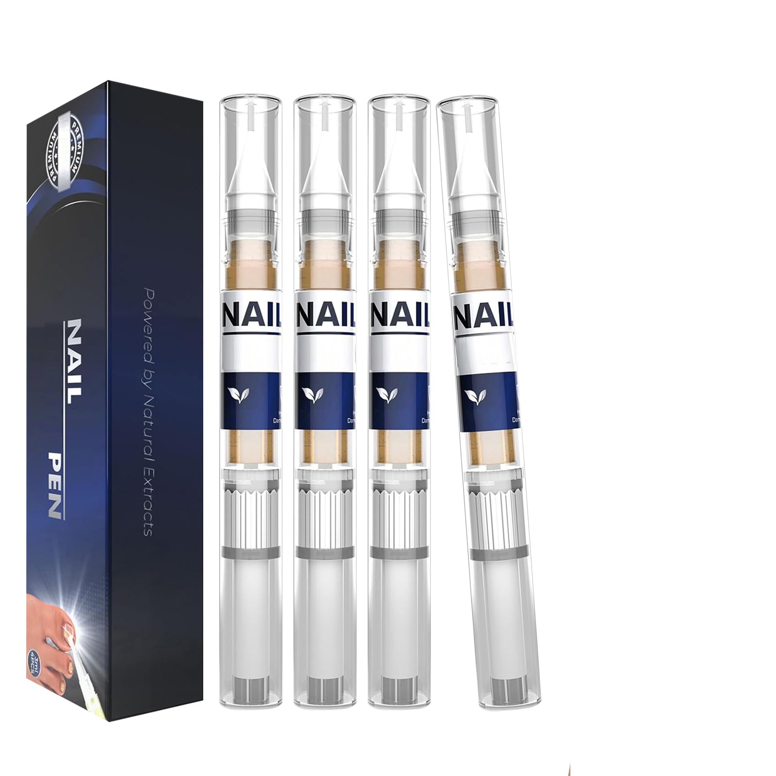 Toenail Pen for Toenail & Finger, More Pure Natural Plant Extracts, 4 pcs