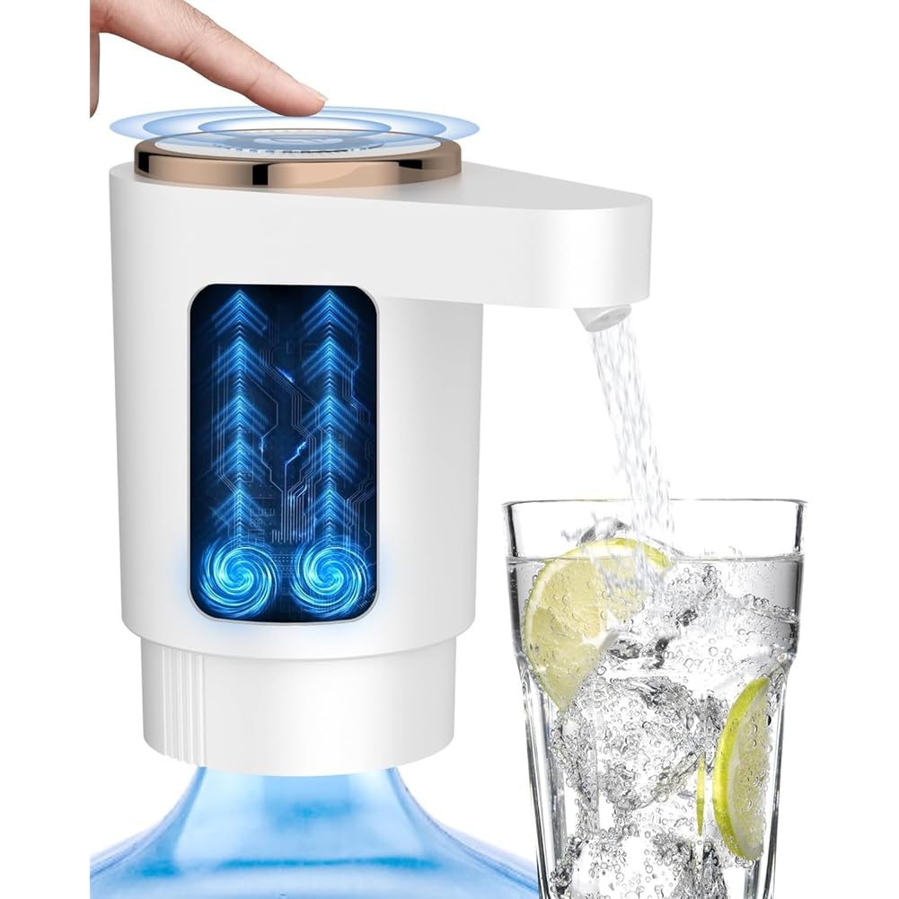 IJSDNVJNDX Electric Water Bottle Pump, Portable USB Charging Dispenser for 5-Gallon Bottles-for Home, for Kitchen, Camping Room
