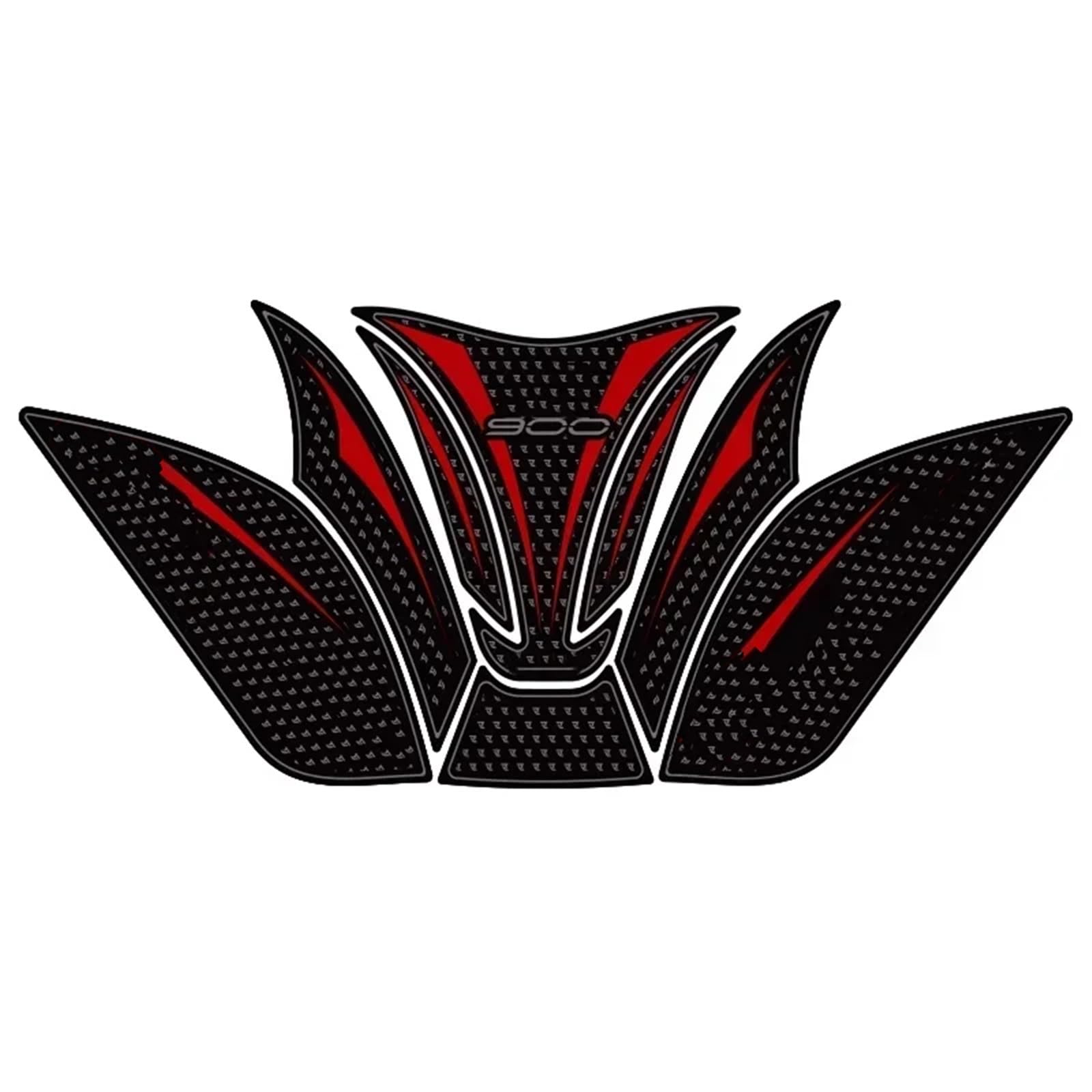 Decal Protection Motorcycle Accessories Tank Pads Gas Knee Grip Traction Sticker for Kawasaki Z900(Black- Silver)