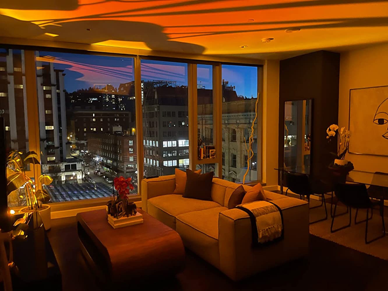 Sunset Lamp Projector,180 Degree Rotation Sun Projection Light Led Night Light Floor Lamp with USB Port,Sunset Lamps for Photography Party Bedroom Decor,Christmas Gifts for Women - Image 8