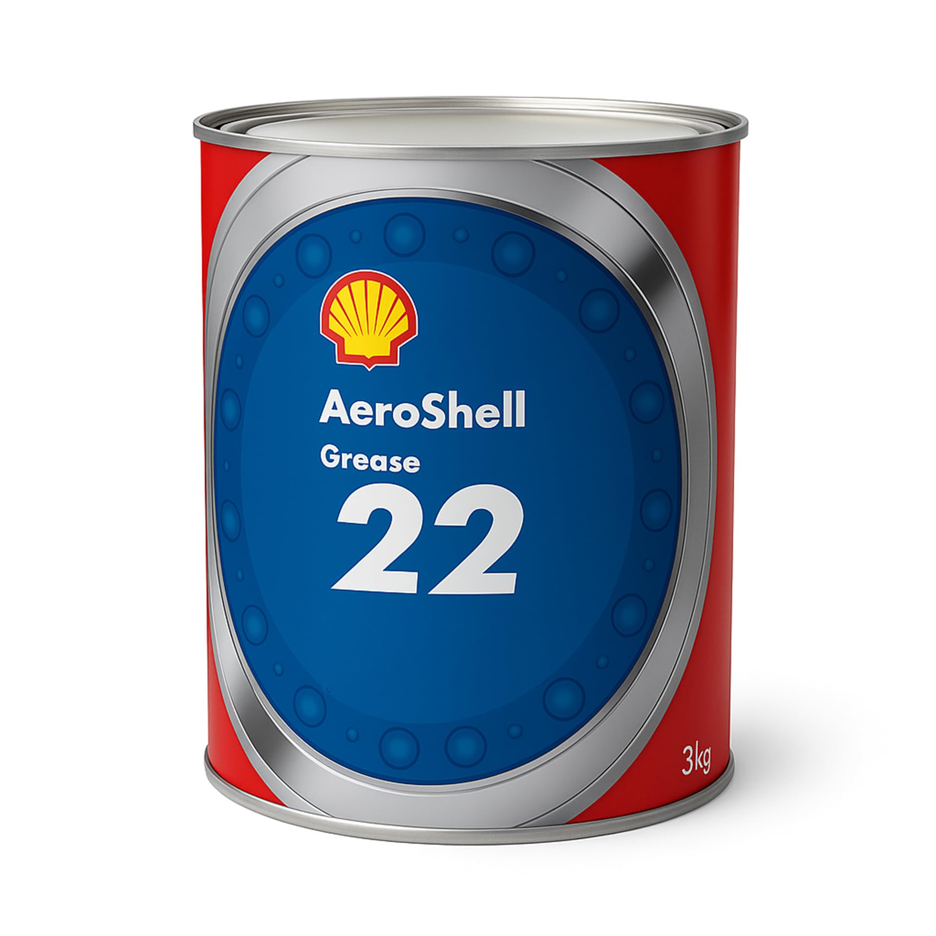 AeroShell Grease 22 Advanced General-Purpose Synthetic Aircraft Grease - 3 Kg (6.6 lb) Can