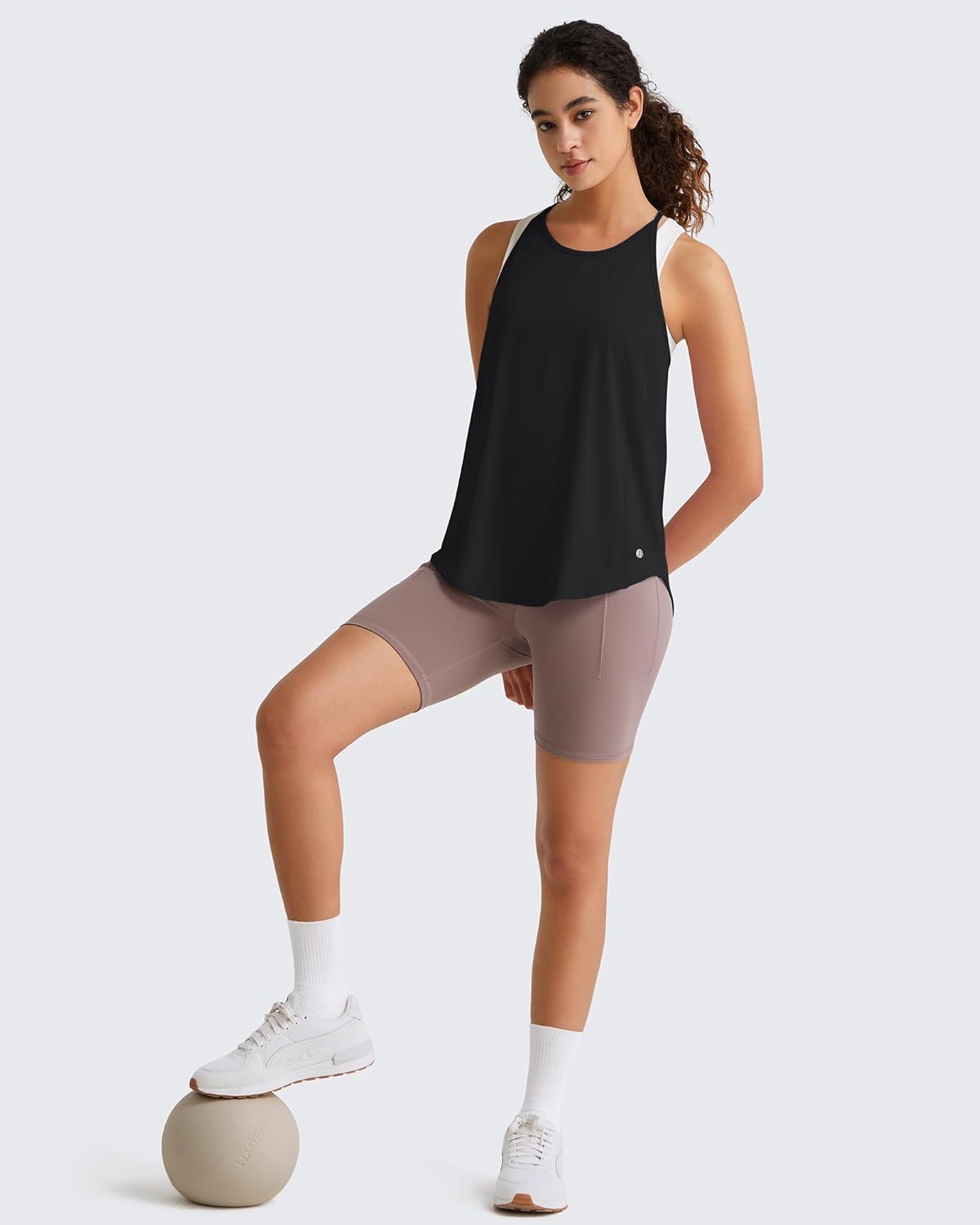 G4Free Workout Athletic Tank Tops for Women Racerback Lightweight Gym Fast Dry Y-Back Loose Fit Running Tanks Top - Image 4