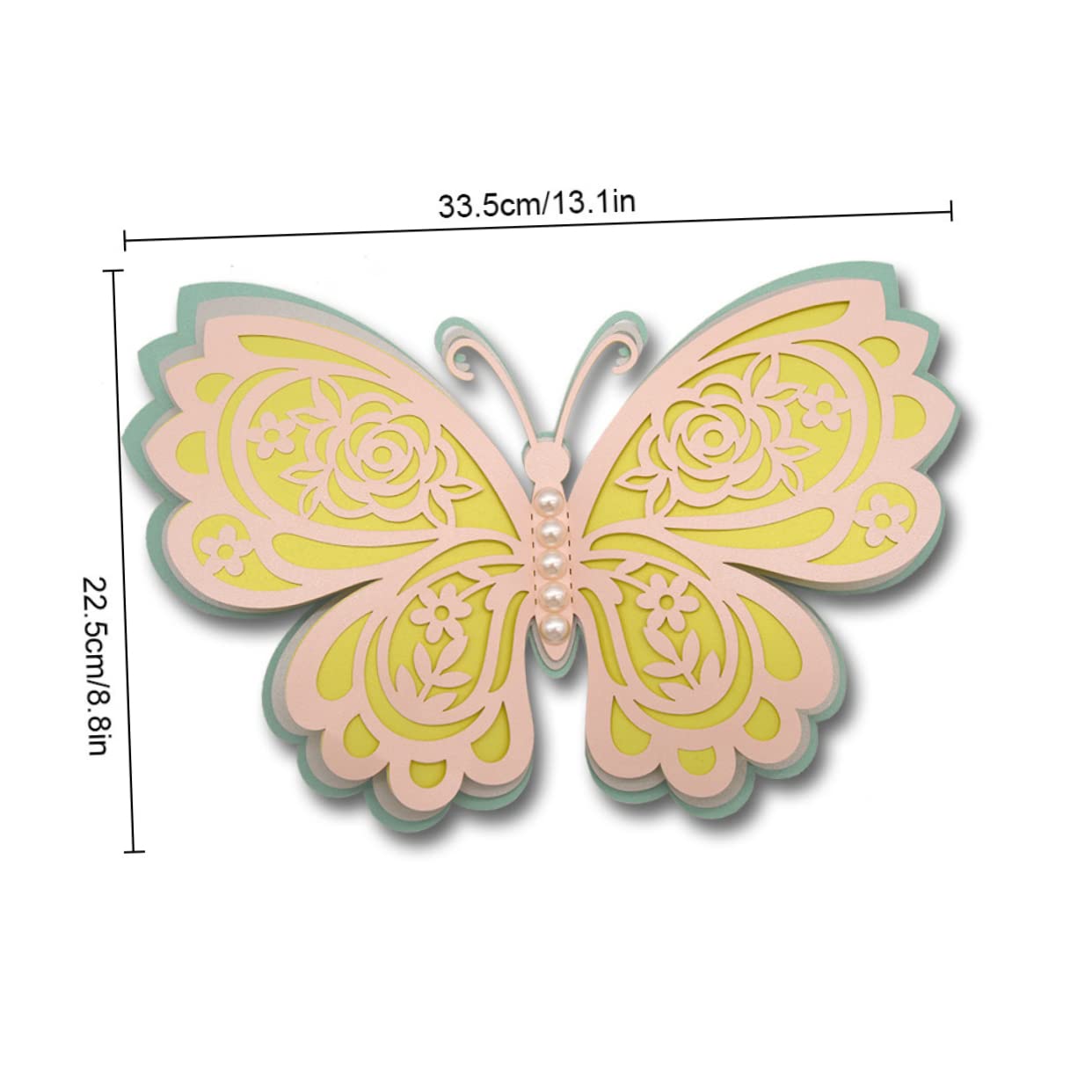 Abaodam 6stücke Schmetterlings Wandaufkleber Mit Perlen Dekorative Wanddeko Für Wohnzimmer Schlafzimmer Und Feiern Lebensnahe Schmetterlingsstickers Für Stilvolle Raumgestaltung