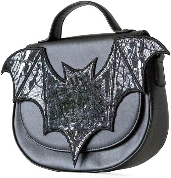 Lost Queen Bellatrix Lace Bat Handbag Ladies Shoulder Bag Purse - Image 4