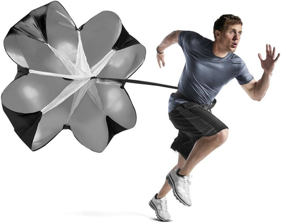 Bioamy Running Speed Training Resistance Parachute 56 inch Running Sprint Chute Power Trainer for Running, Football, Soccer Drilling