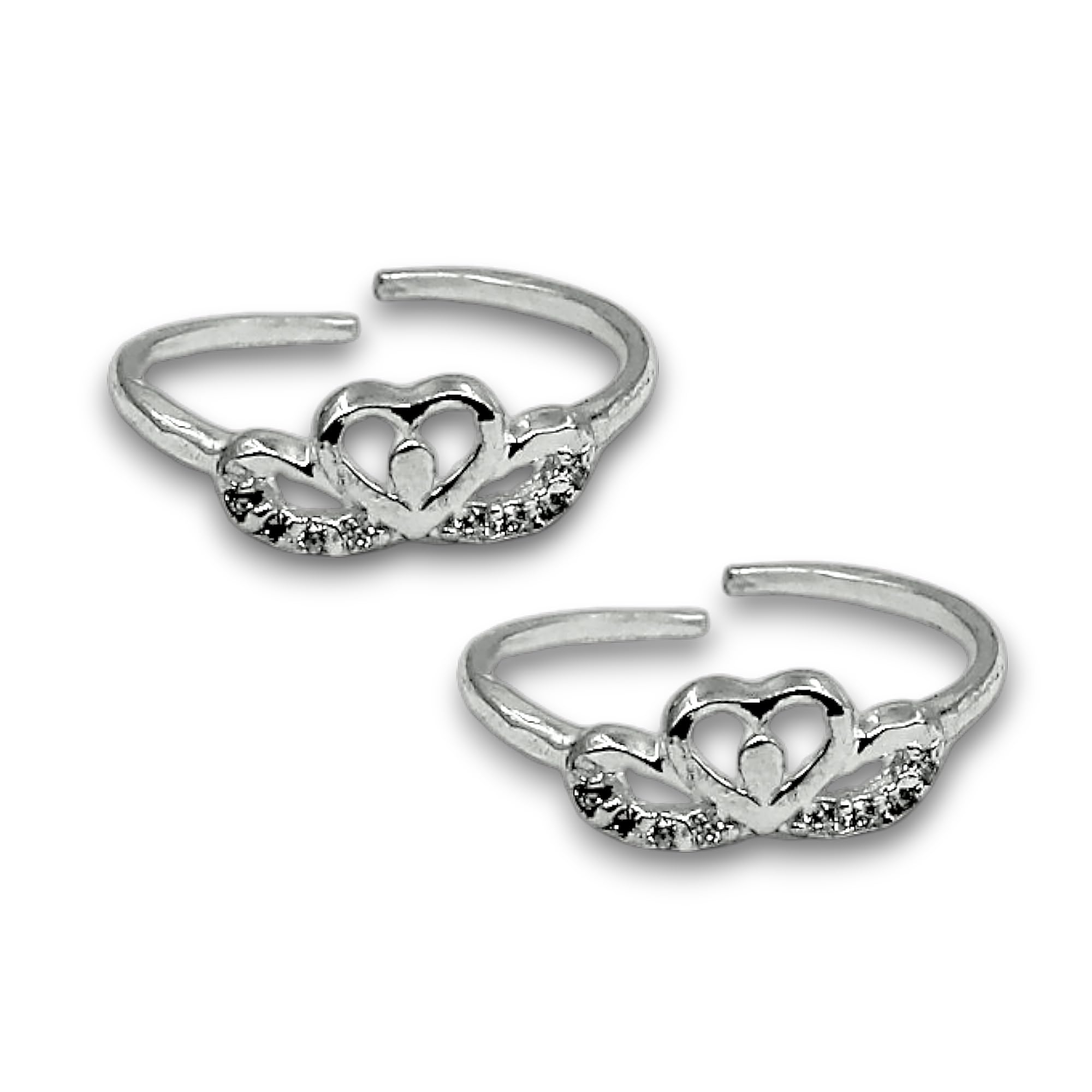 925 Sterling Silver Heart Toe Ring for Women Women & Girls-image-18