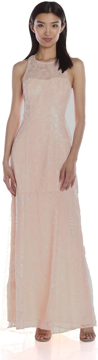 blush halter dress