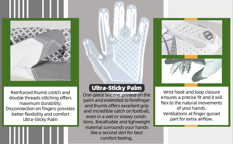 Miniatura 4 de Seibertron Pro 3.0 Elite - Guantes de fútbol para jóvenes y adultos