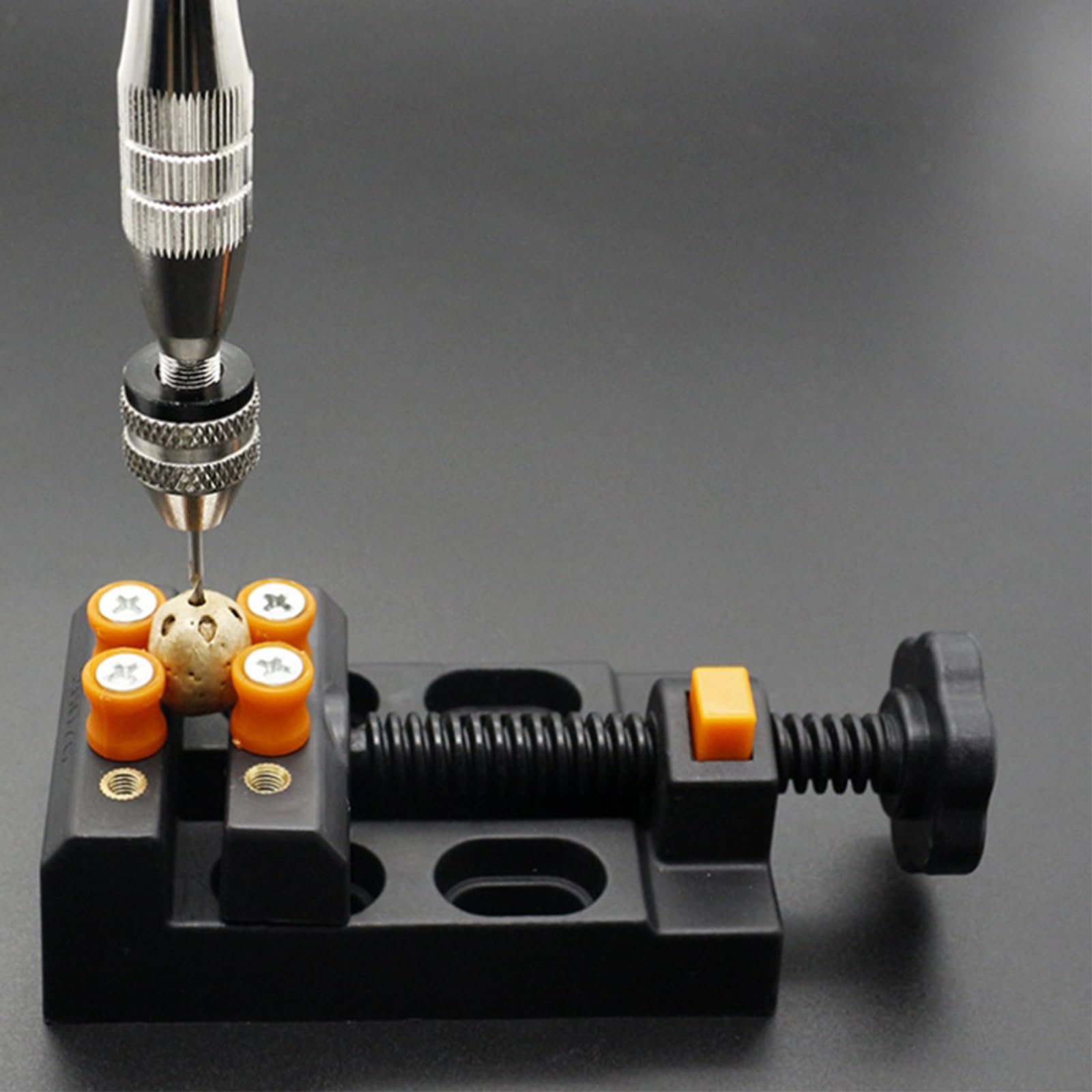 12cm Trapano Mano con 14 Pezzi Mini Twist Bits 0.5mm-3mm Argento Grande Trapani a Mano per Modellismo