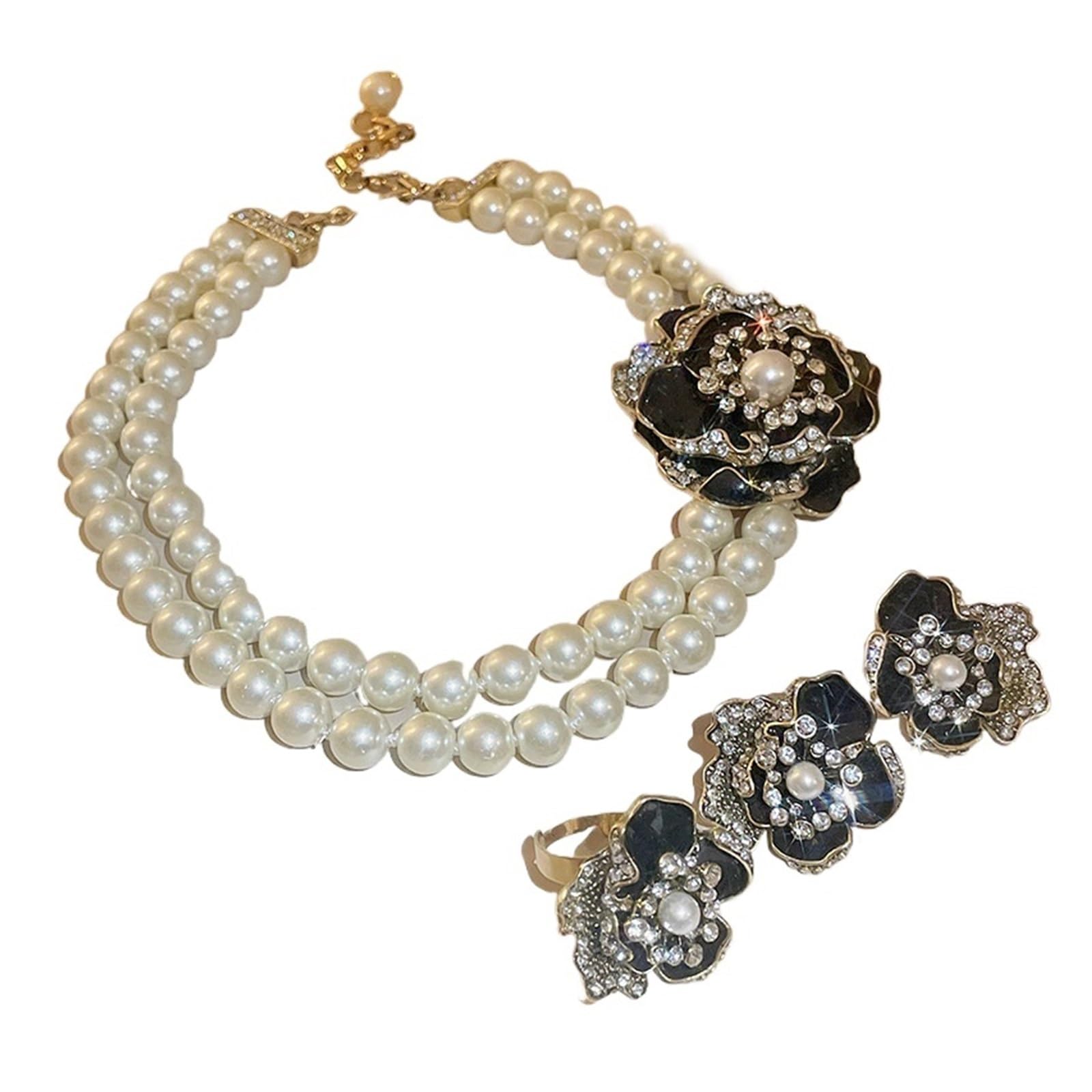 Pendientes vintage de plata antigua JFDBGU con flores brillantes que realzan tu rostro