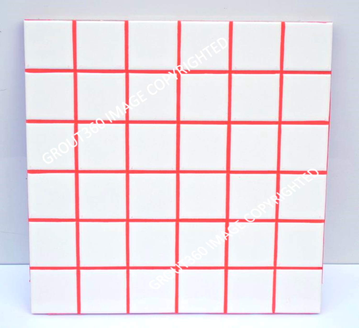 Grout 360 Ragin' Red Sanded Tile Grout for Tile Installation Jobs. Use on Floors, Walls, Back Splashes, Showers, and Mosaics. (5)
