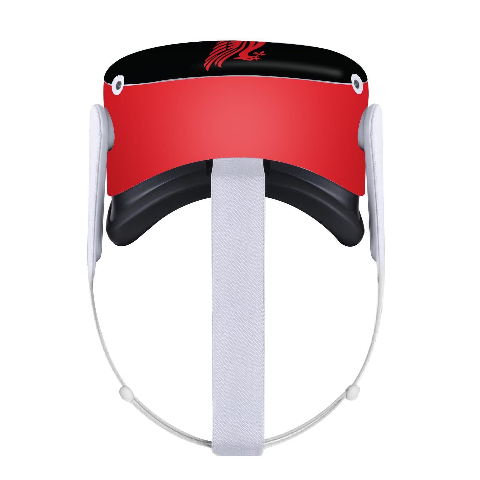 Head Case Designs Officially Licensed Liverpool Football Club Liver Bird Red On Black Art Vinyl Sticker Skin Decal Cover Compatible with Meta Quest 2