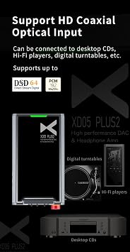 XDUOO XD05 Plus2 Portable High Fidelity DAC Bluetooth 5.1 Headphone Amplifier