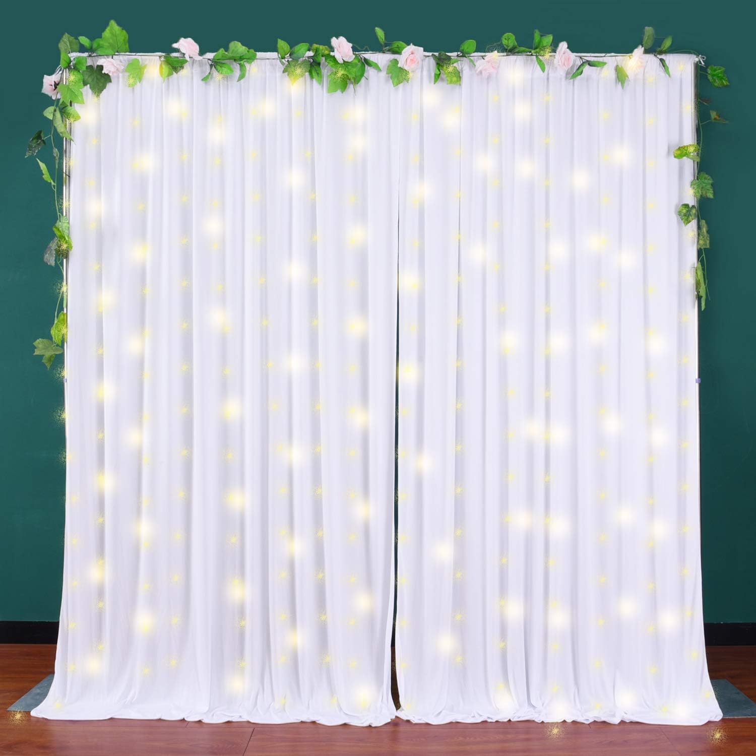 🔥 Cаѕhbасk uр tо 70% 10ft x 10ft White Curtain Backdrop Panels for Parties Baby Shower Weddings Bridal Shower Gender Reveal Sheer Backdrop Drapes Chiffon Wrinkle Free Fabric White Background Curtains Amаzіng 🔥 10ft x 10ft White Curtain Backdrop Panels for Parties Baby Shower Weddings Bridal Shower Gender Reveal Sheer Backdrop Drapes Chiffon Wrinkle Free Fabric White Background Curtains
