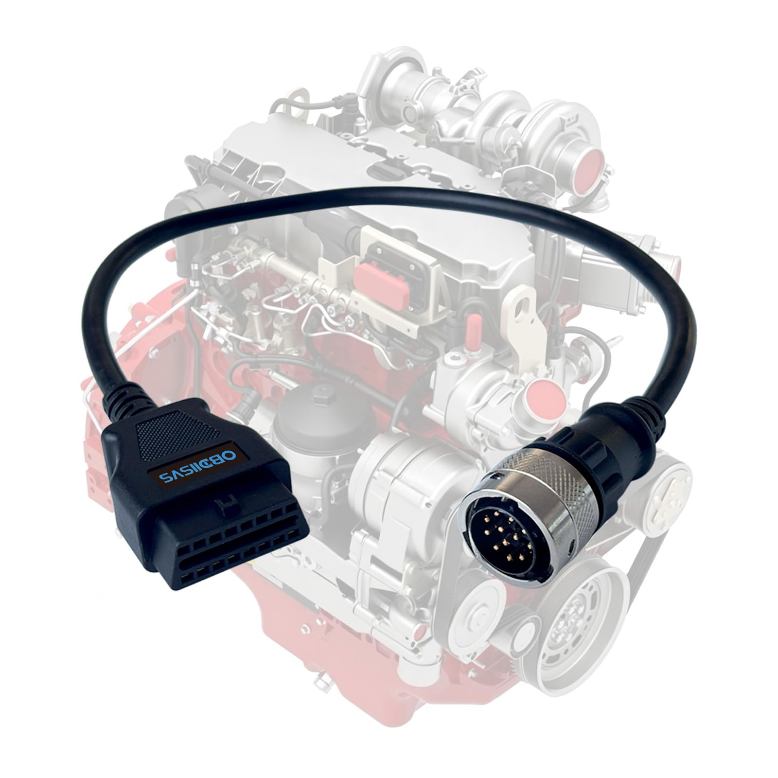 Câble de diagnostic OBD compatible avec Deutz 12 broches vers OBD2