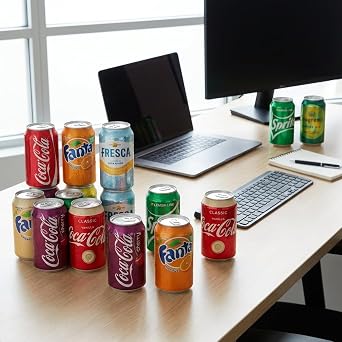 Soda Variety Pack 18PK 9 Flavor Assortment of Coca-Cola, Sprite, Fanta & Seagrams Ginger Ale 12 oz Cans Mixed Soft Drinks for Parties, Office, Home & Events