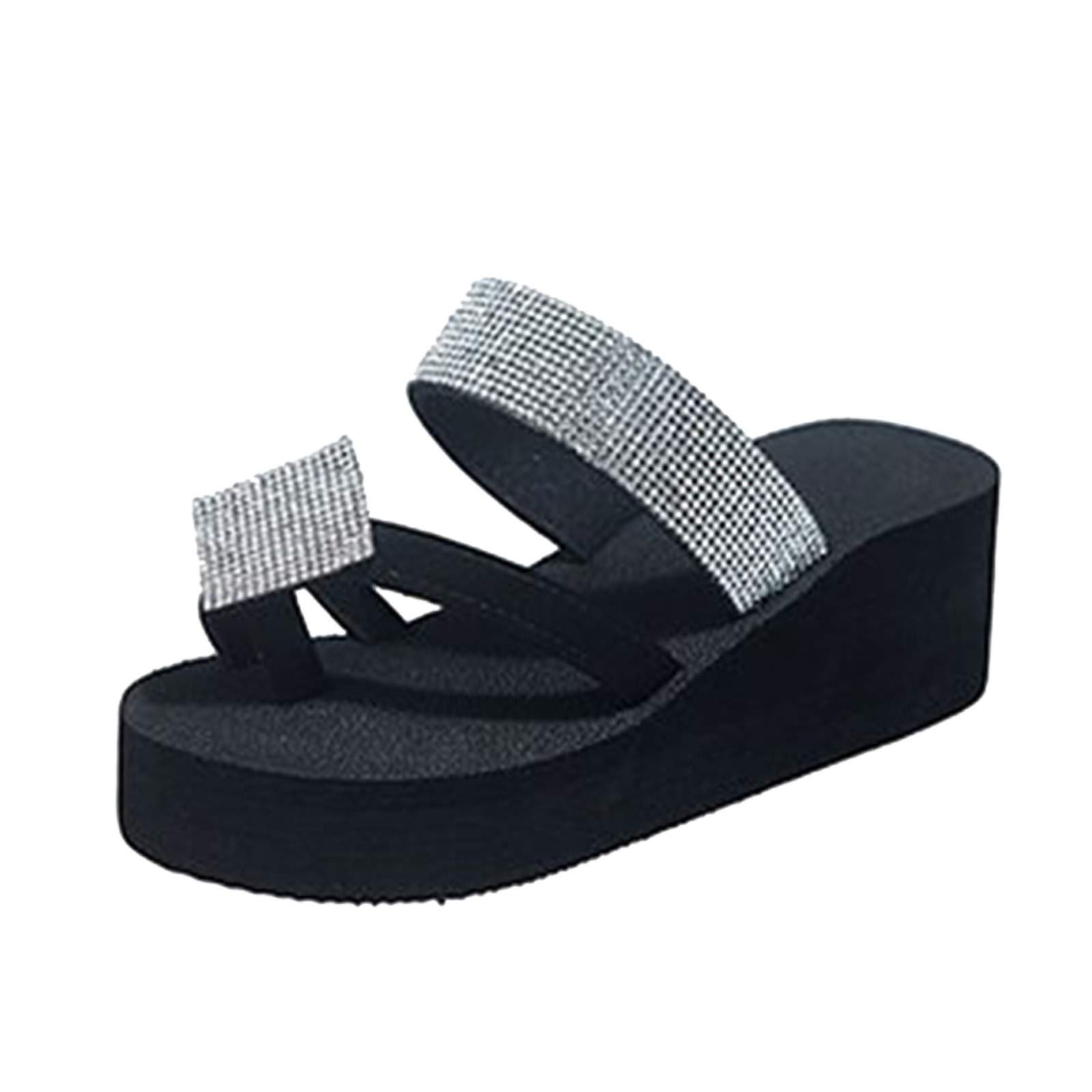 Flip Flops for Women Athletic Walking Thong Slippers Beach Wedding Shoes Adjustable Casual Thong Sandal White 8 5