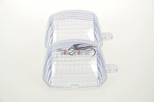TOPZONE Compatible con Ya-maha YZF R1 YZF R6 YZF600R THUNDERCAT FZS1000 FZ1 FJR1300 YZF1000R YZF750R Lente de luz intermitente, lente de indicador