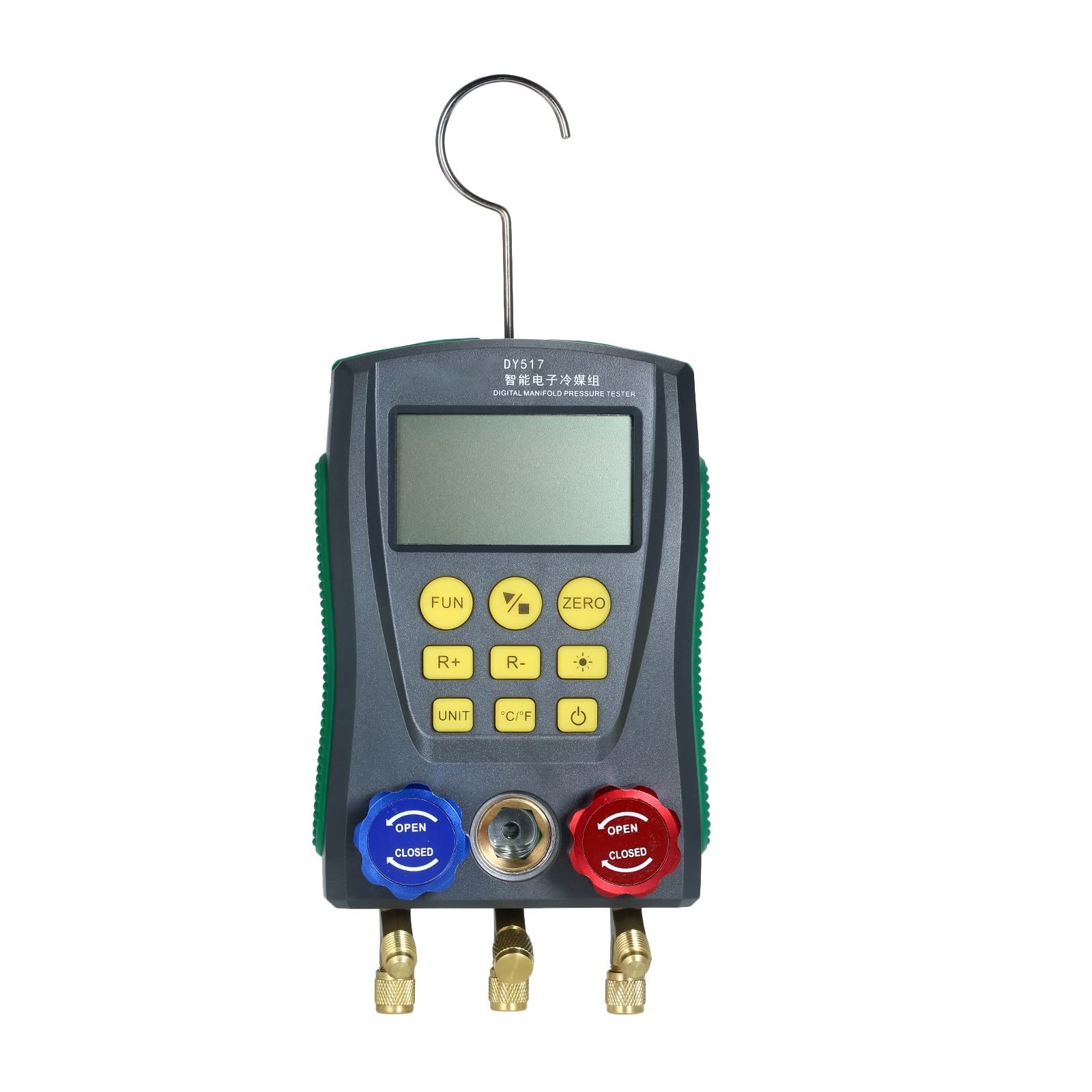 Medidor de presión vacío Digital colector refrigeración Temperatura manómetro para Pruebas de Mantenimiento(Type3)