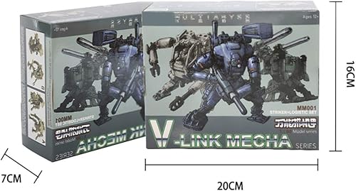 Miniatura 7 de Mech - Kit de construcción de figuras de acción de juguete, 8CM escala 160, robot de asalto, modelo MM001 - Olive Drab