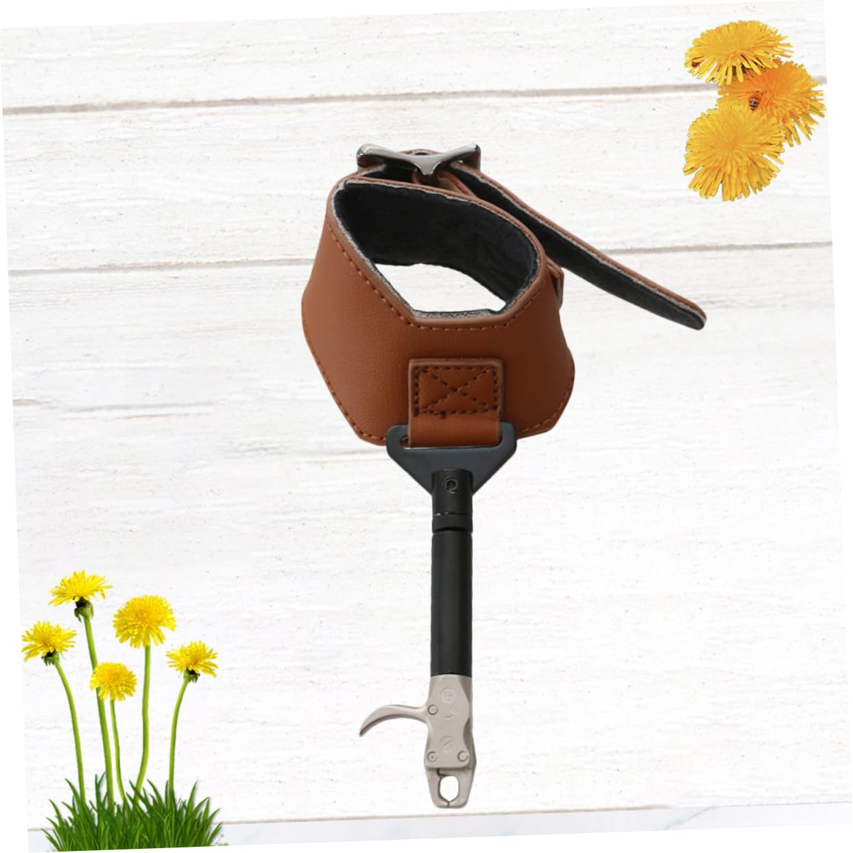 SUPVOX Arrow Caliper Release Aid Wristband Trigger Release Accessory for Shooting and Hunting Brown
