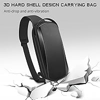 Vista 11 de Funda de transporte para Nintendo Switch 2/ROG Xbox Ally X/Steam Deck, bolsa portátil de almacenamiento, a prueba de golpes, carcasa rígida, mochila