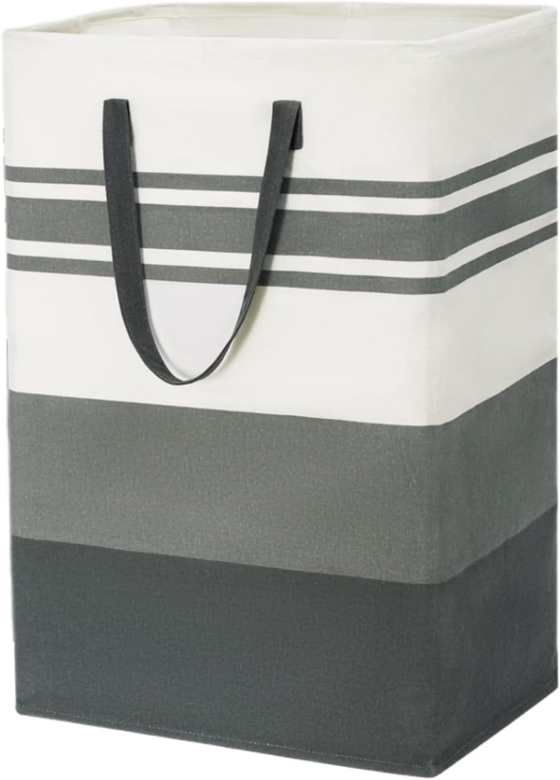 Large Laundry Basket,75L Tall Large Laundry Hamper, 75L Tall Clothes Hamper Basket Organizer with Extended Handles, Folding Baby Laundry Baskets for Dorm and Family, Waterproof,Grey