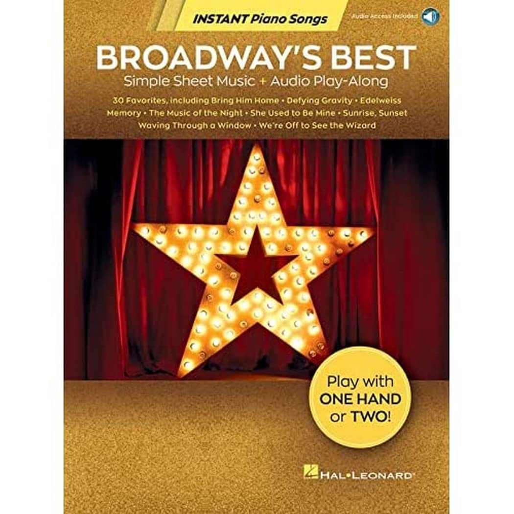 Broadway's Best: Simple Sheet Music + Audio Play-Along (Instant Piano Songs)