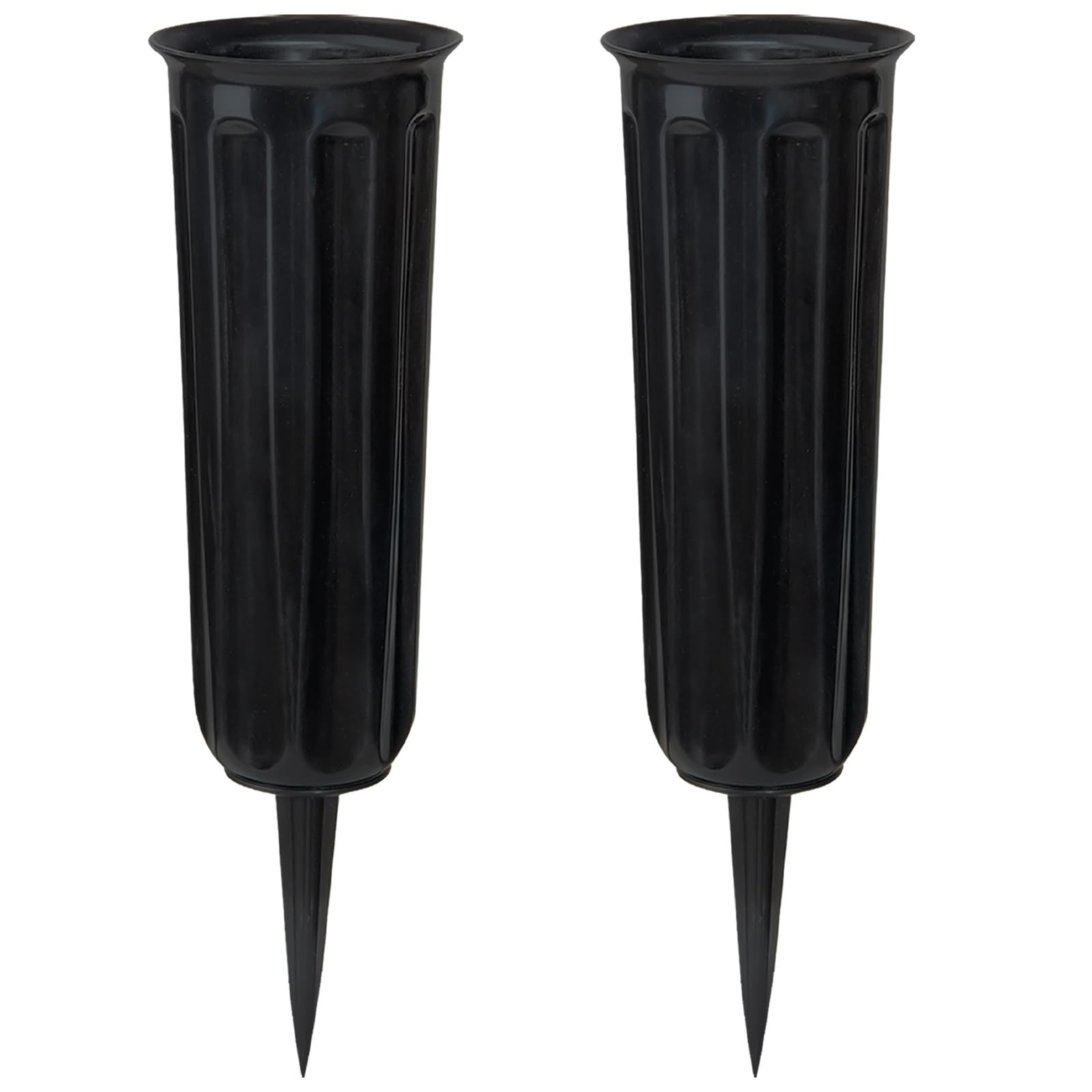 2 pieces Grave Vases with Spikes