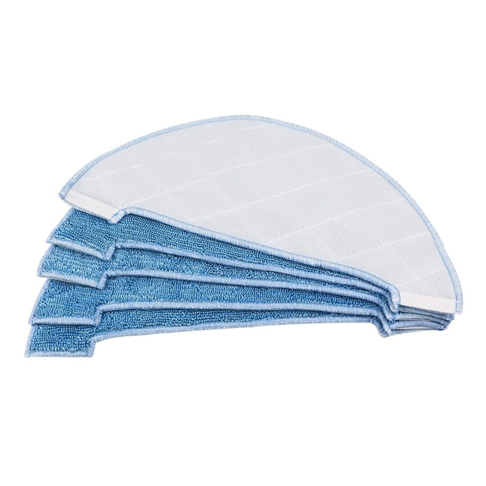 KKUWVEAMP Robot Vacuum Cleaner Side Brush Filter Mop Cloth ，Compatible For Ilife ，V8S V80 V8c V85 V8e V8Plus ，Vacuum Cleaner Accessory Replacement(5pcsmop)