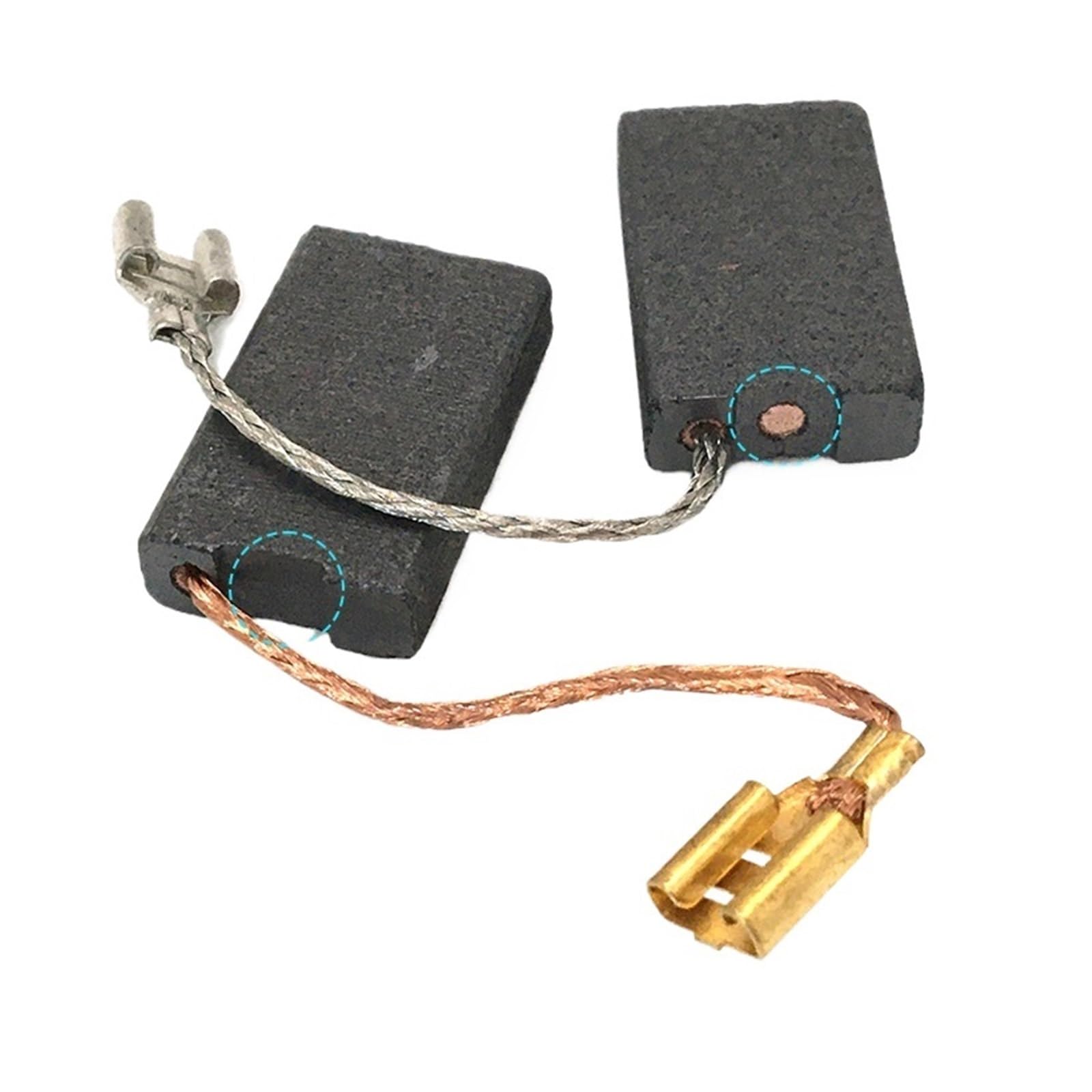 2 pz Spazzola di Carbone Sostituire GBH11DE GBH 11DE 1617014126 Martello Demolitore Pezzi Ricambio No Auto e Con(2pcs Auto)
