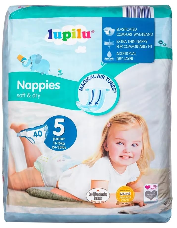 Lupilu - Pañales infantiles (40 unidades, talla 5)