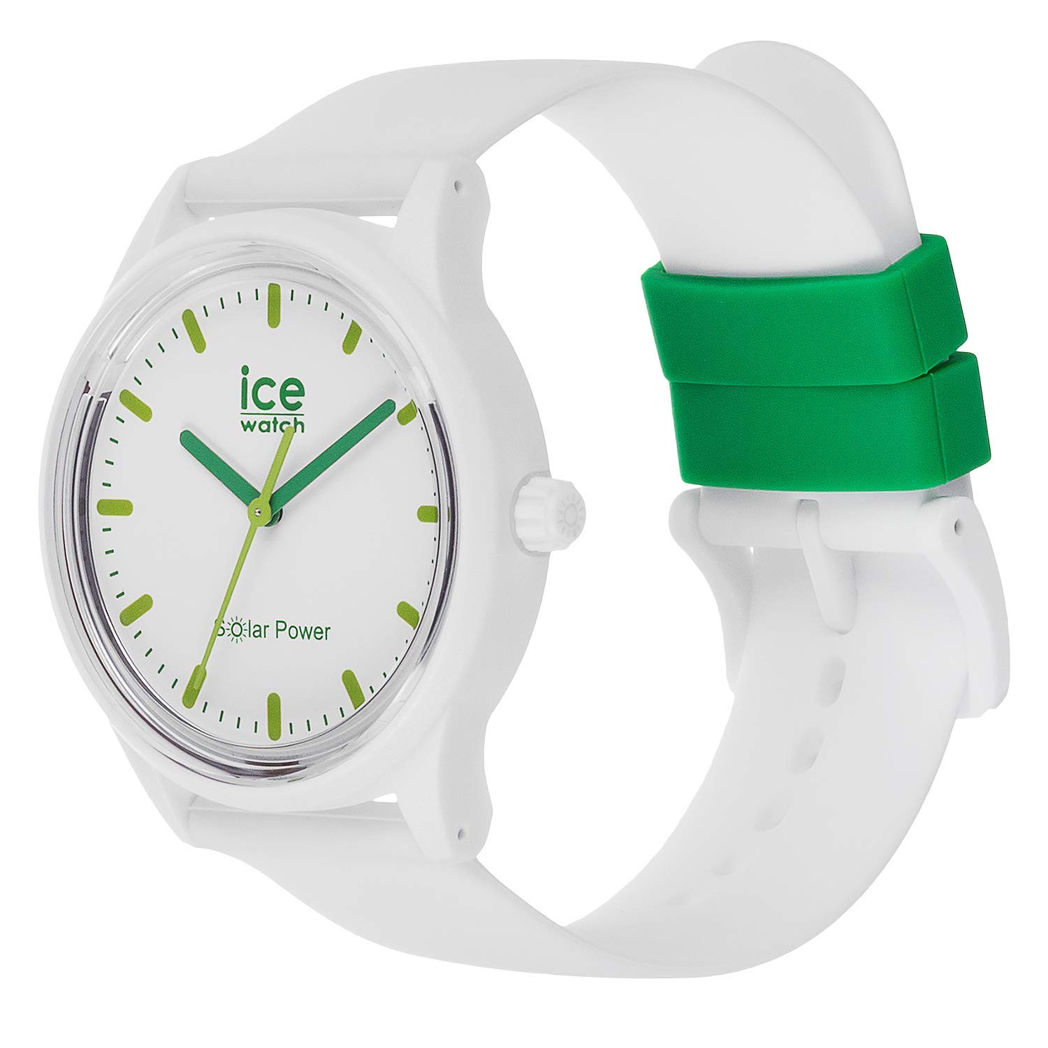 Ice-Watch - ICE solar power Nature - Montre blanche pour femme avec bracelet en silicone - 018473 (Small)
