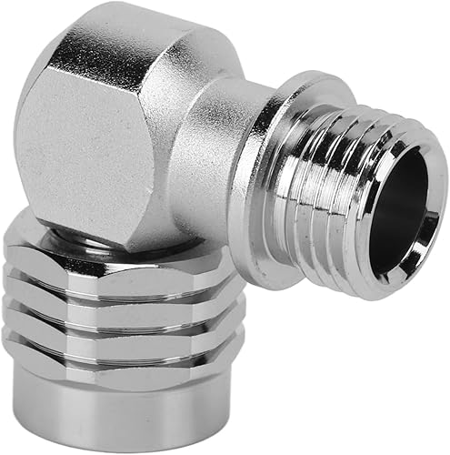 Miniatura 5 de EVTSCAN Scuba Diving 90 - Adaptador giratorio de 110 grados, chapado en latón cromado, para manguera y regulador de buceo de segunda etapa, a prueba