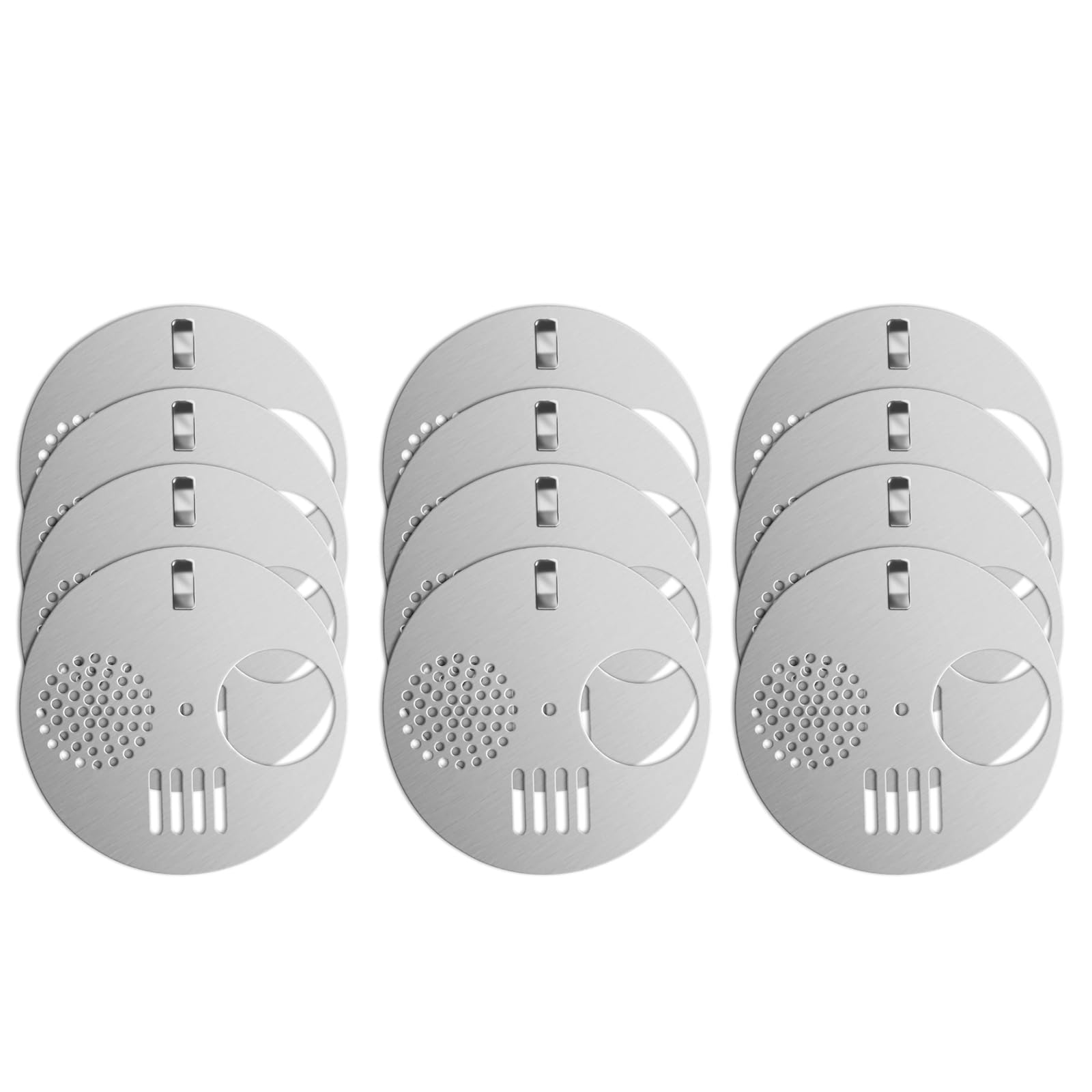 Paquet de 12 portes d ' entrée en acier inoxydable, accessoire de