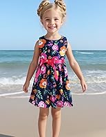 Vista 308 de Vestido de verano para niña, de algodón, con diseño floral