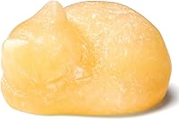 Vista 86 de QINJIEJIE Gato de obsidiana negra, decoración de Halloween, cristales y piedras curativas, estatua de piedra de gatos dormidos, escultura de piedras