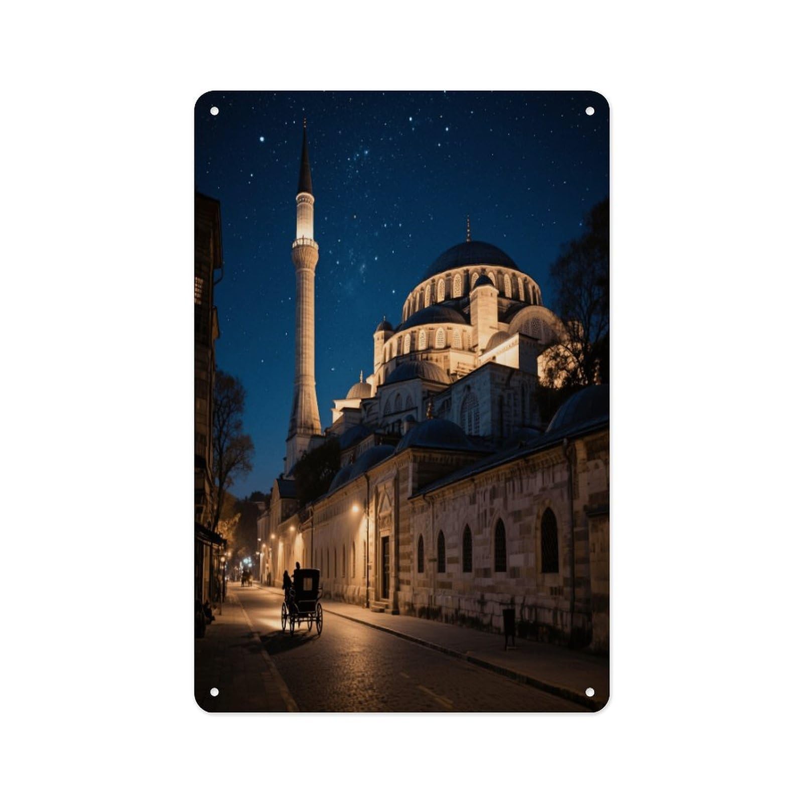 Fekiloot Style Hagia Sophia Wall Decor Metal Signs Tin Signs Poster
