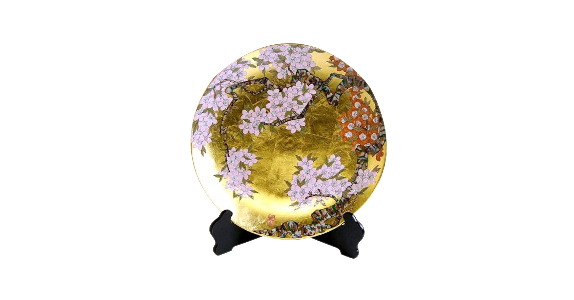 M*U様 有田焼 琥山作 紅葉 飾り皿 直径：約39.5cm 大皿 M*U様 有田焼 琥山作 紅葉 飾り皿 直径：約39.5cm 大皿