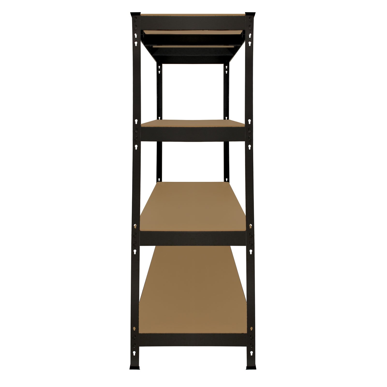 Monster Racking Q-Rax - Estantería resistente para garaje, taller, almacén, almacenamiento, 160 cm x 60 cm x 160 cm, color negro