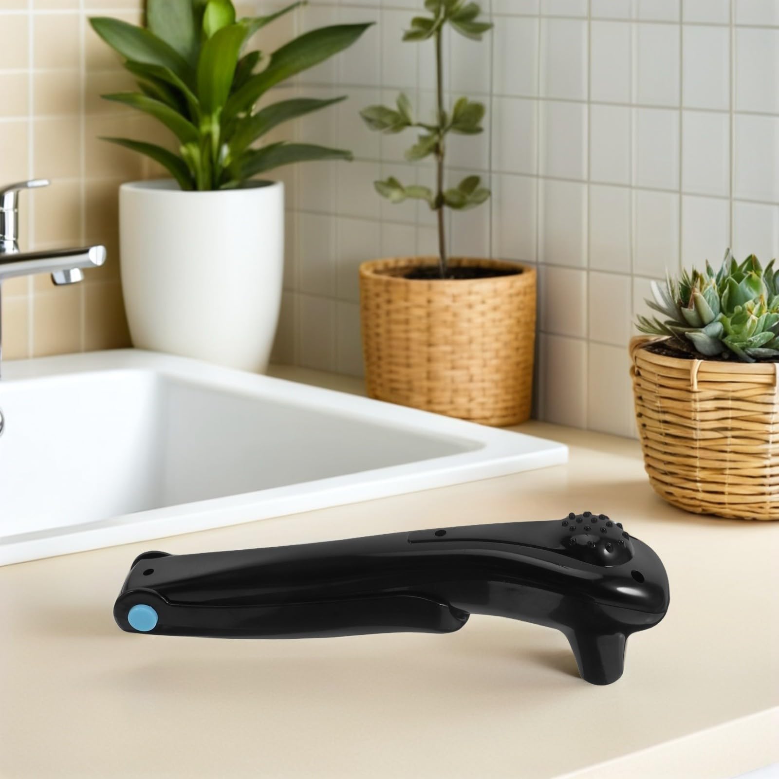 Depiladora Eléctrica Afeitadora Corporal Portátil sin Cables Negra para Espalda para Depilación Fácil y Confiable para Hombres Cuidado Personal en Viajes y Uso Diario