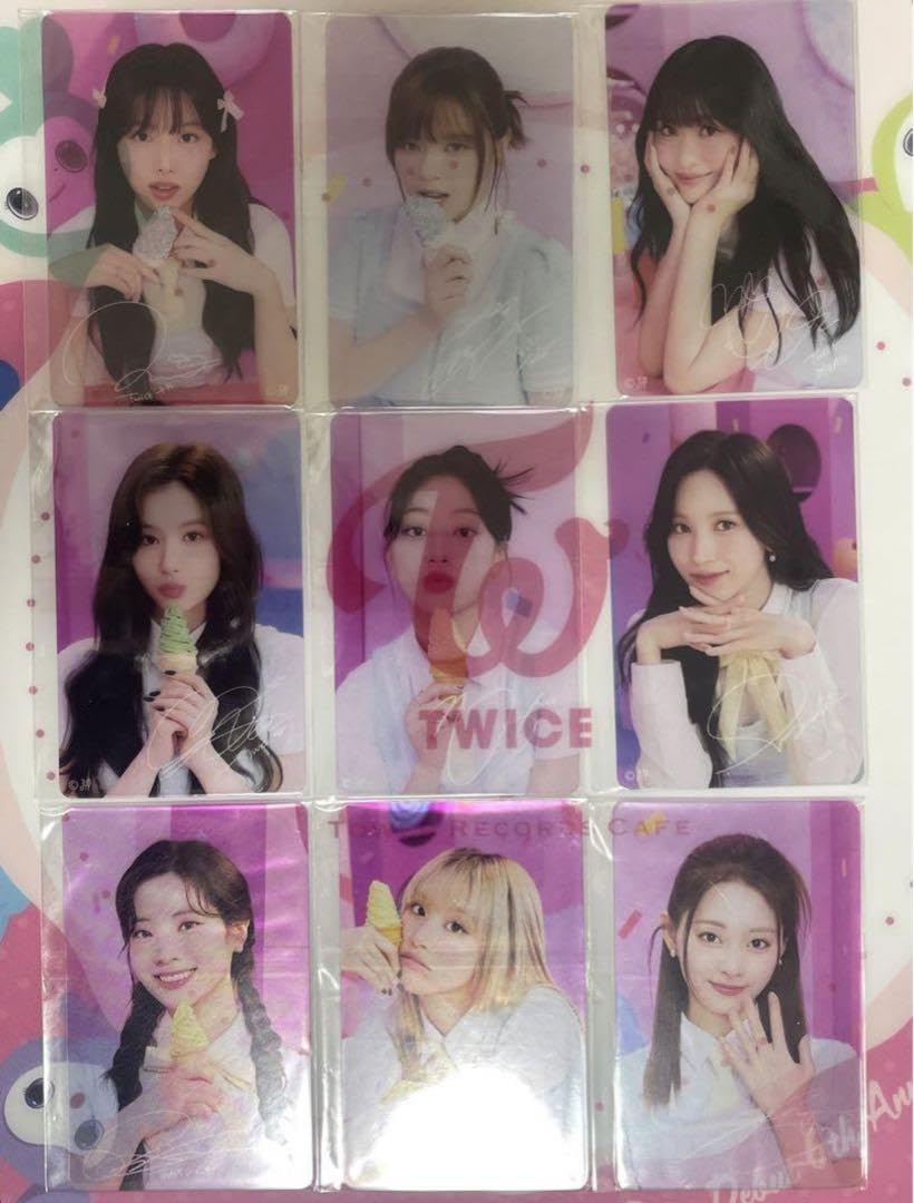 Amazon.co.jp: twice JYPポップアップ クリアトレカ カード 9枚セット 