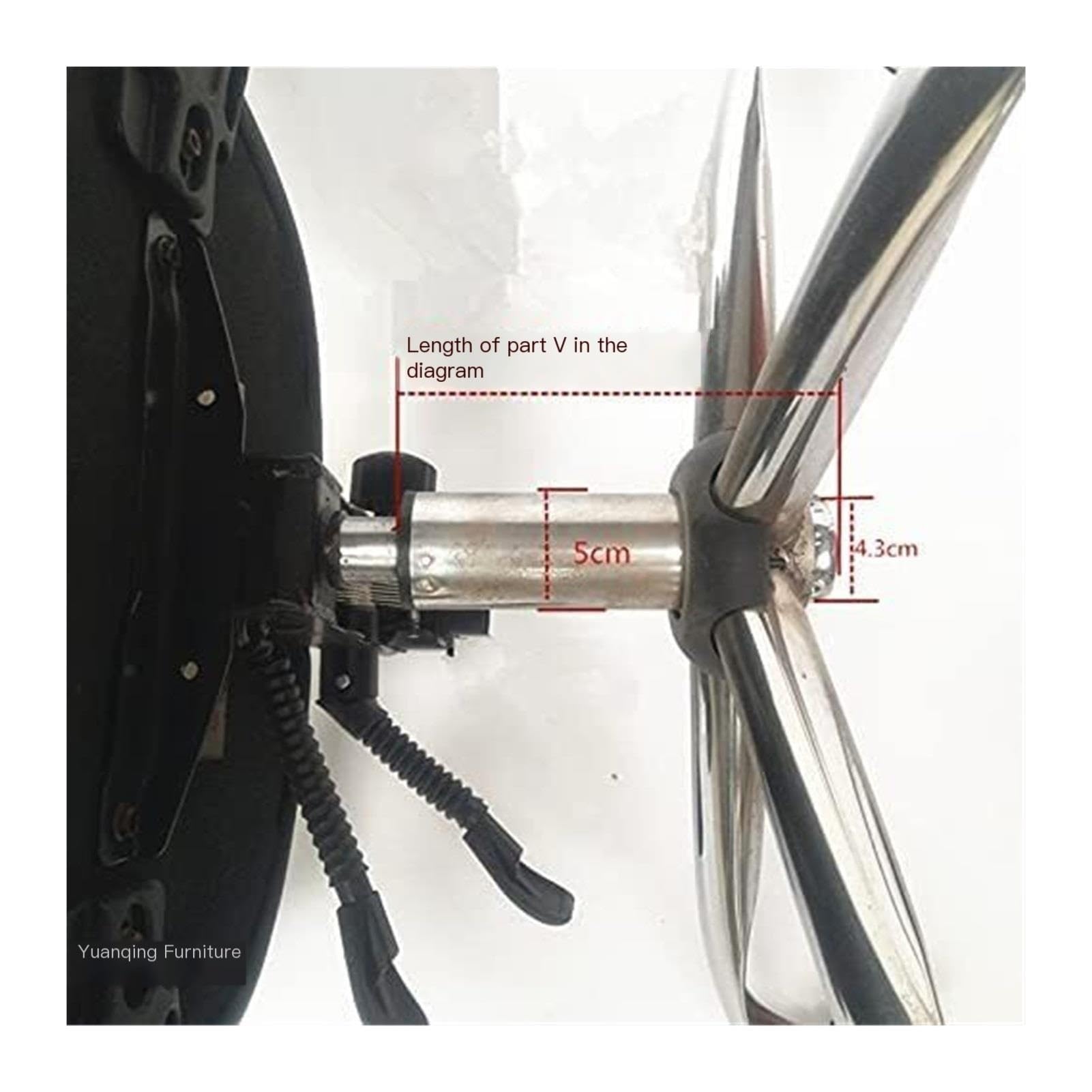 Verin pour Fauteuil de Bureau Tige Support pneumatique, Chaise Bureau, Chaise Bar, 213, Ressort à Piston pneumatique Ressort à Pression de Gaz(B)