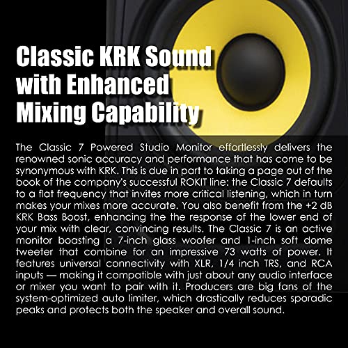 KRK Classic 7 Powered Two-Way Professional Studio Monitor
