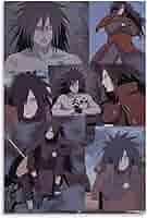 NARUTO うちはマダラ　うちはオビト　ポスター Amazon.co.jp: アニメ NARUTO -ナルト- うちはマダラ キャンバス