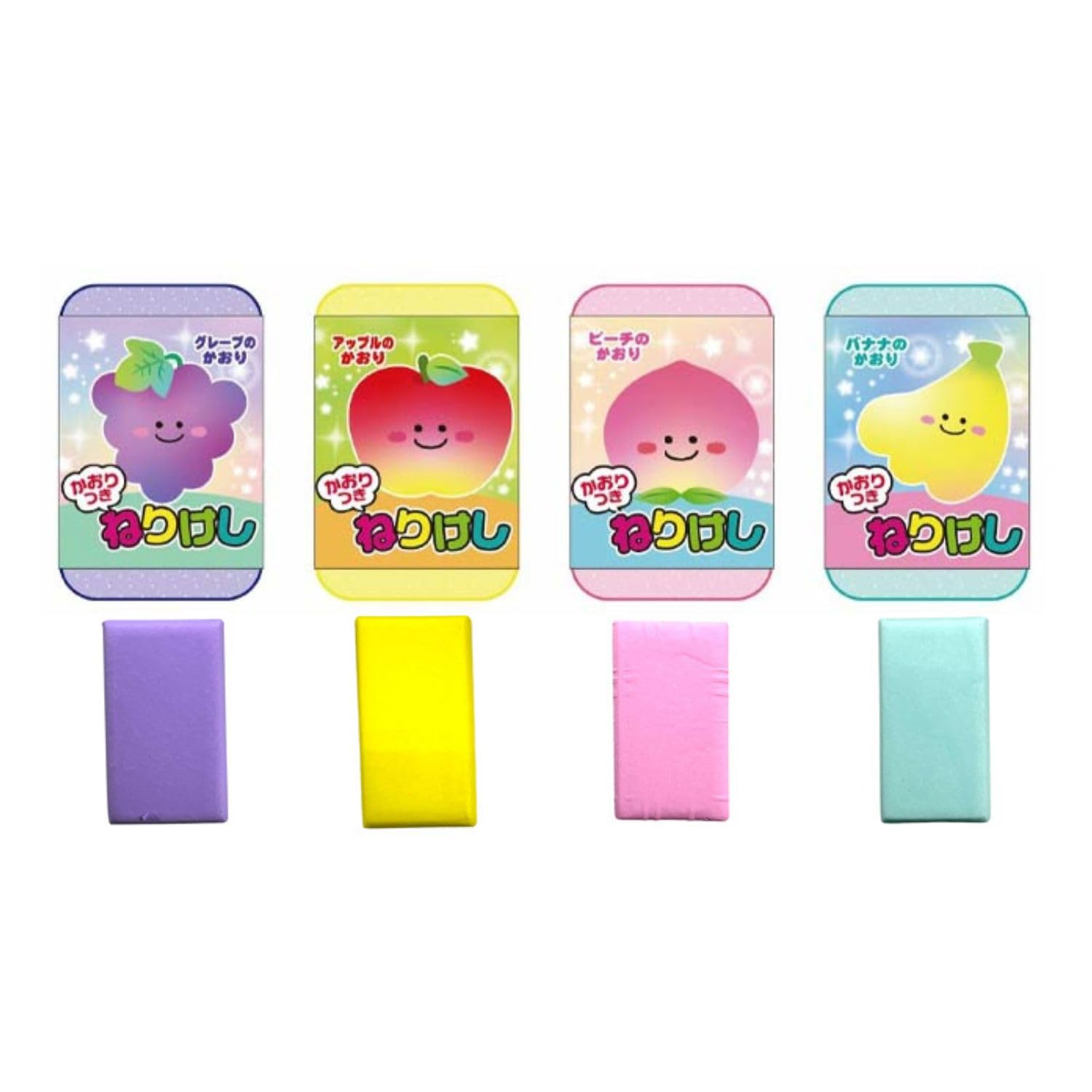 消しゴム 22個セット キャラクター・フルーツ・スポーツ コレクション