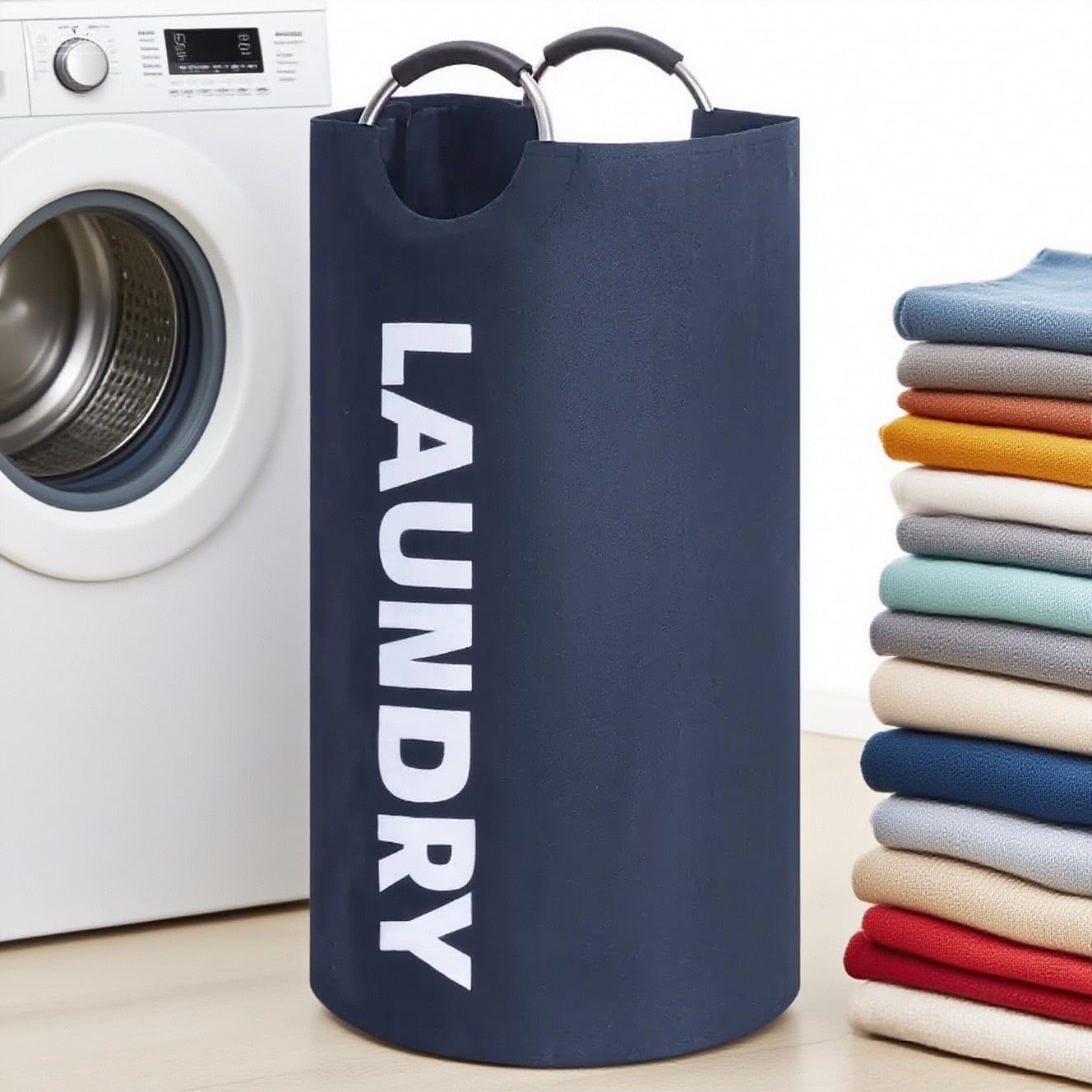 MOLICRAIN 90L Collapsible Laundry Basket - Image 3